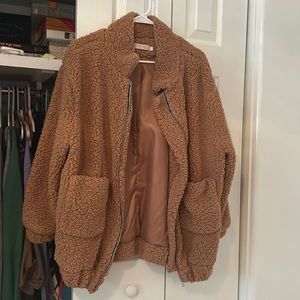 Brown Fake Fur Coat